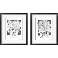 Framed Lemon Gray Tulips 2 Piece Framed Art Print Set