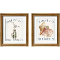 Framed 'Floursack NauticalSeries 2 Piece Framed Art Print Set' border=