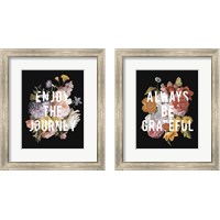 Framed Floral Sentiment 2 Piece Framed Art Print Set