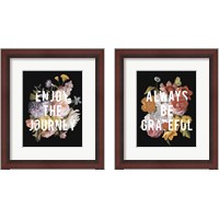 Framed Floral Sentiment 2 Piece Framed Art Print Set