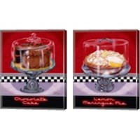 Framed Desserts 2 Piece Canvas Print Set