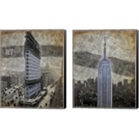 Framed New York 2 Piece Canvas Print Set