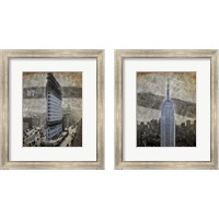 Framed 'New York 2 Piece Framed Art Print Set' border=