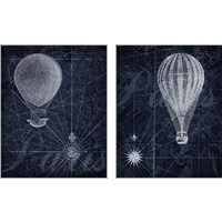 Framed Hot Air over Paris 2 Piece Art Print Set