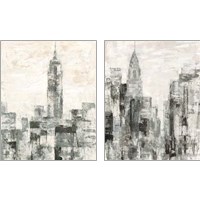 Framed Manhattan Neutral 2 Piece Art Print Set