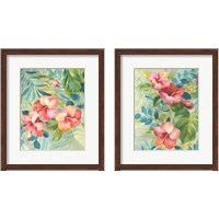 Framed Hibiscus Garden 2 Piece Framed Art Print Set