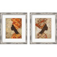Framed 'African Beauty 2 Piece Framed Art Print Set' border=
