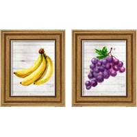 Framed 'Colorful Fruit 2 Piece Framed Art Print Set' border=