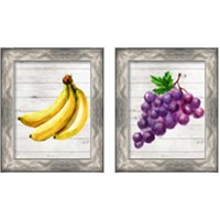 Framed 'Colorful Fruit 2 Piece Framed Art Print Set' border=