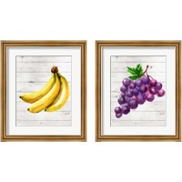 Framed 'Colorful Fruit 2 Piece Framed Art Print Set' border=