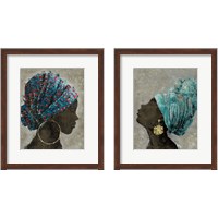 Framed Profile of a Woman 2 Piece Framed Art Print Set