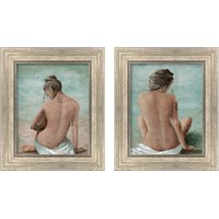 Framed 'Study of a Woman 2 Piece Framed Art Print Set' border=
