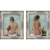 Framed 'Study of a Woman 2 Piece Framed Art Print Set' border=
