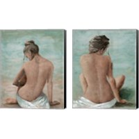 Framed 'Study of a Woman 2 Piece Canvas Print Set' border=