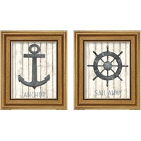 Framed Nautical 2 Piece Framed Art Print Set