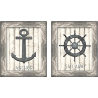 Framed 'Nautical 2 Piece Framed Art Print Set' border=