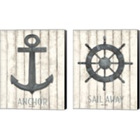 Framed 'Nautical 2 Piece Canvas Print Set' border=
