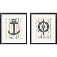 Framed 'Nautical 2 Piece Framed Art Print Set' border=