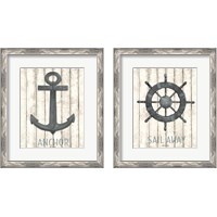 Framed 'Nautical 2 Piece Framed Art Print Set' border=