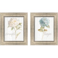 Framed 'Garden Flower on Wood 2 Piece Framed Art Print Set' border=