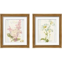 Framed 'Floursack Florals 2 Piece Framed Art Print Set' border=