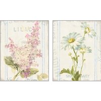 Framed Floursack Florals 2 Piece Art Print Set