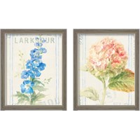 Framed Floursack Florals 2 Piece Framed Art Print Set