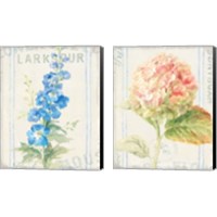 Framed Floursack Florals 2 Piece Canvas Print Set