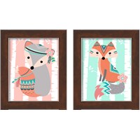 Framed Tribal Fox Girl  2 Piece Framed Art Print Set