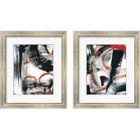 Framed LPs in 33 Red 2 Piece Framed Art Print Set