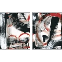 Framed LPs in 33 Red 2 Piece Art Print Set