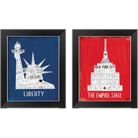 Framed Iconic NYC 2 Piece Framed Art Print Set