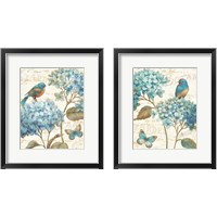 Framed 'Blue Garden 2 Piece Framed Art Print Set' border=