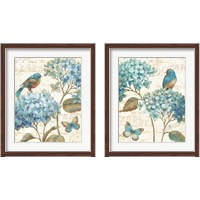 Framed 'Blue Garden 2 Piece Framed Art Print Set' border=