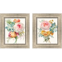 Framed 'Garden Bouquet 2 Piece Framed Art Print Set' border=