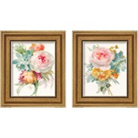 Framed 'Garden Bouquet 2 Piece Framed Art Print Set' border=