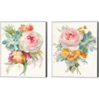 Framed Garden Bouquet 2 Piece Canvas Print Set