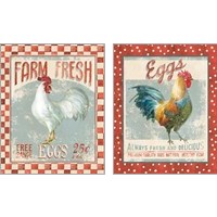 Framed 'Farm Nostalgia 2 Piece Art Print Set' border=