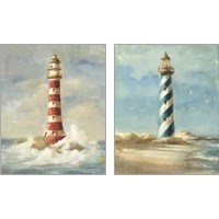 Framed Lighthouse 2 Piece Art Print Set
