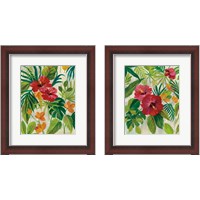 Framed 'Tropical Jewels 2 Piece Framed Art Print Set' border=