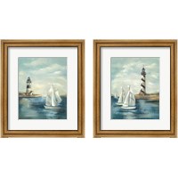 Framed 'Northeastern Breeze 2 Piece Framed Art Print Set' border=