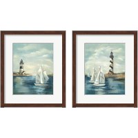 Framed 'Northeastern Breeze 2 Piece Framed Art Print Set' border=