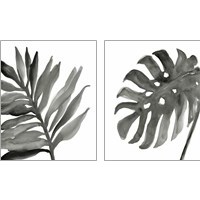 Framed 'Tropical Palm 2 Piece Art Print Set' border=