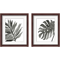 Framed 'Tropical Palm 2 Piece Framed Art Print Set' border=