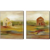Framed Hillside Barn 2 Piece Canvas Print Set