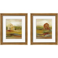 Framed 'Hillside Barn 2 Piece Framed Art Print Set' border=