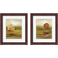 Framed 'Hillside Barn 2 Piece Framed Art Print Set' border=