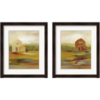 Framed 'Hillside Barn 2 Piece Framed Art Print Set' border=