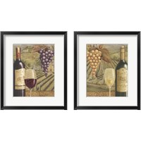 Framed 'French Vineyard 2 Piece Framed Art Print Set' border=