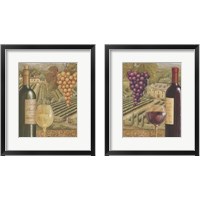 Framed 'French Vineyard 2 Piece Framed Art Print Set' border=